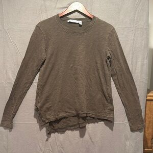 Wilt Taupe/Green Long Sleeve Top